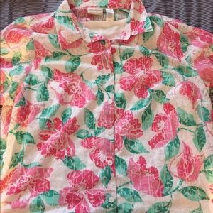 New Alfred Dunner Floral Shirt Size 24W